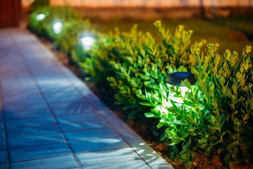 spike-garden-lights garden lighting electrician in north-yorkshire